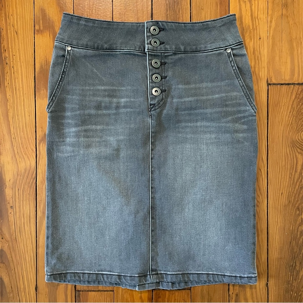 Prana Jean Skirt - Gray - Has Stretch - Size 0